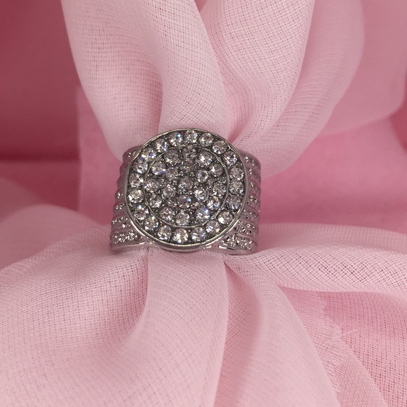 CZ’S in Silver Tone Setting - Picture 1 of 3